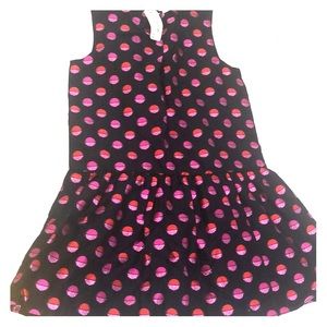 NWT Girls size 7 Gymboree pink & black dot dress.